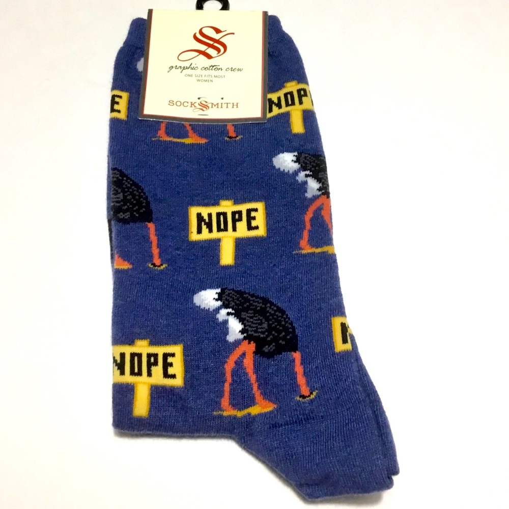 WOMEN BLUE NOPE SOCKS